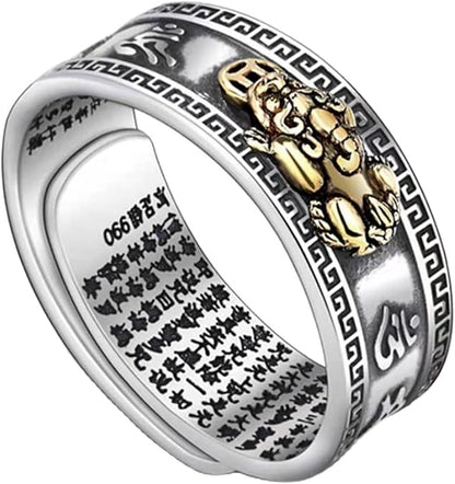 Hazte millonario con el Anillo Feng Shui con forma de Pixiu