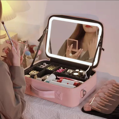 Estuche Cosmetiquera Maquillaje Espejo