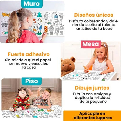ROLLO PARA COLOREAR DE 3 METROS