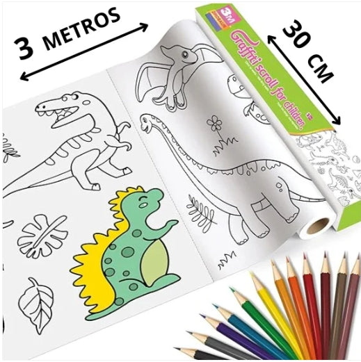 ROLLO PARA COLOREAR DE 3 METROS