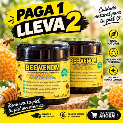 PAGA 1 LLEVA 2-BEE VENOM CREMA-ELIMINA TODOS LOS PROBLEMAS DE TU PIEL