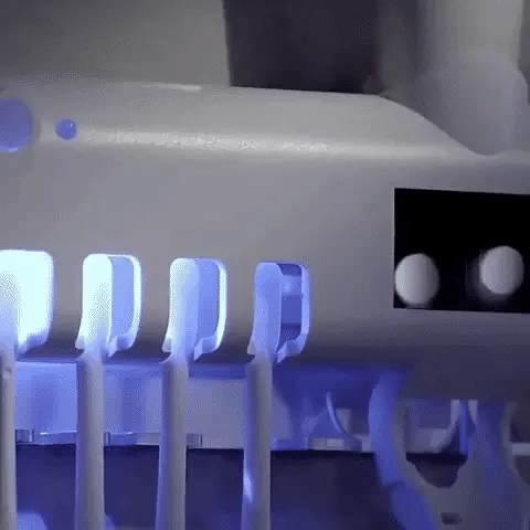 Esterilizador UV para Cepillos con Dispensador de Crema – Higiene Total 🦷